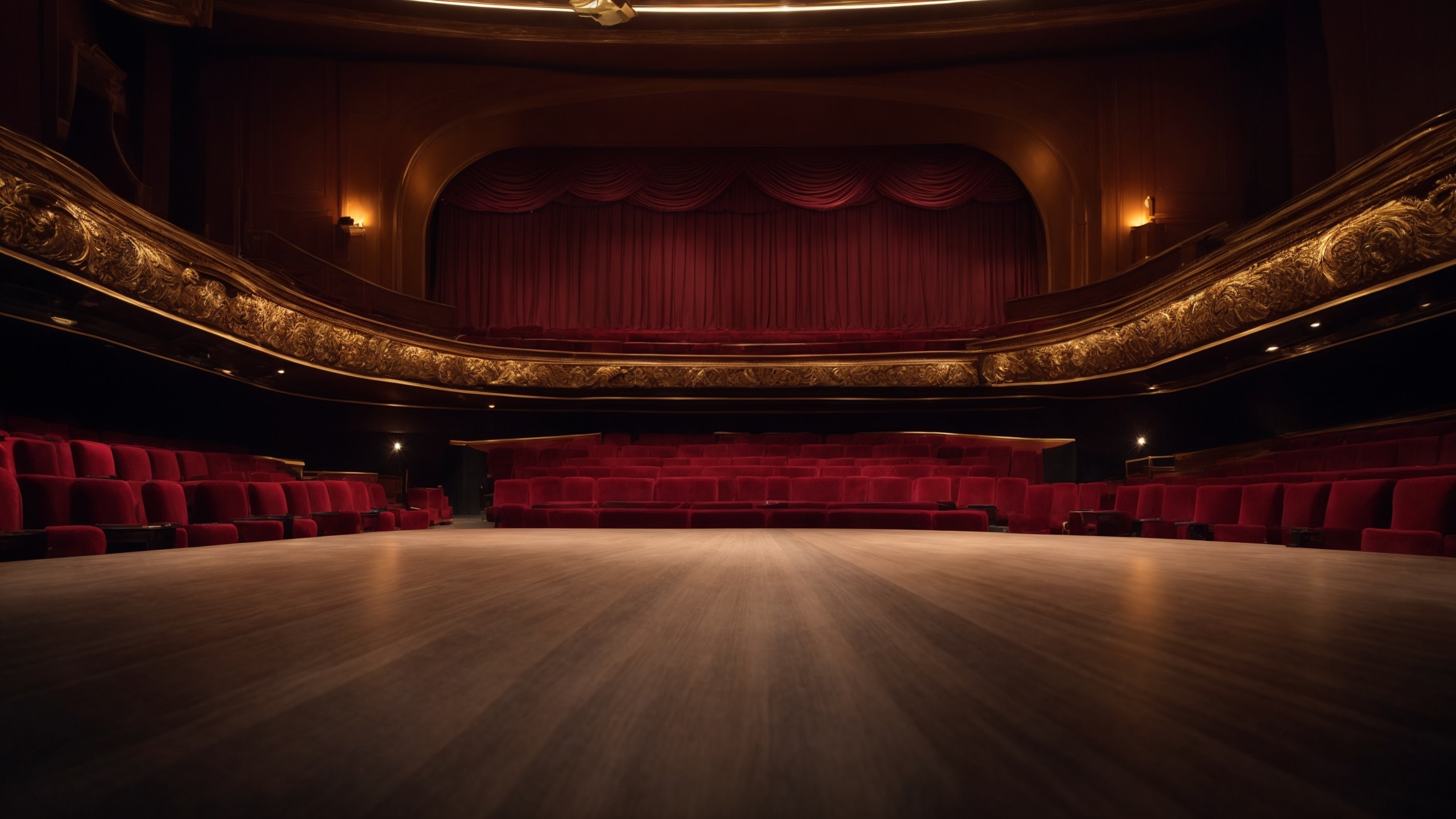 World of theater stage and auditorium