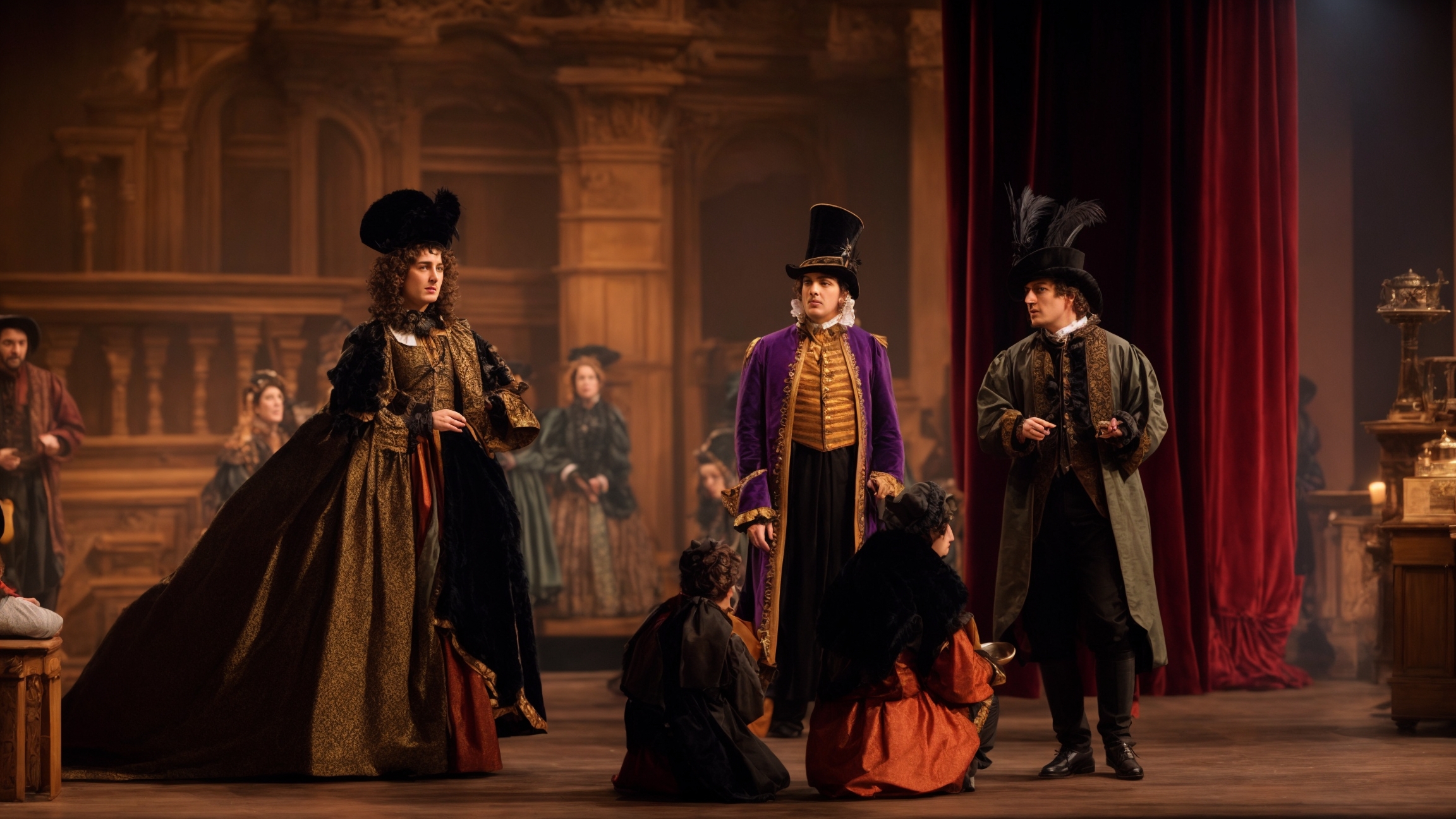Upstart Crow the Comedy theatrical performance on stage